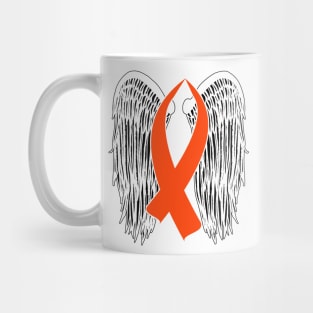 Winged Awareness Ribbon (Orange) Mug